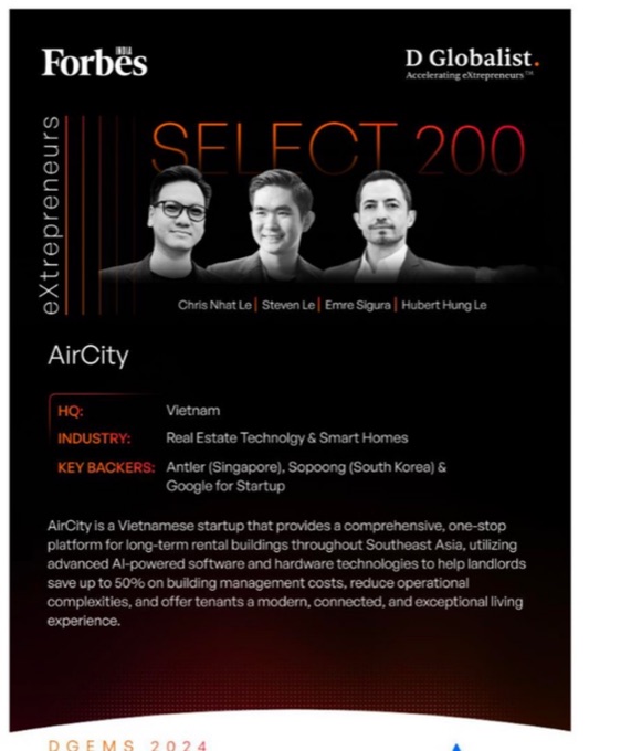 Forbes India — Top 200 Global Potential Startups